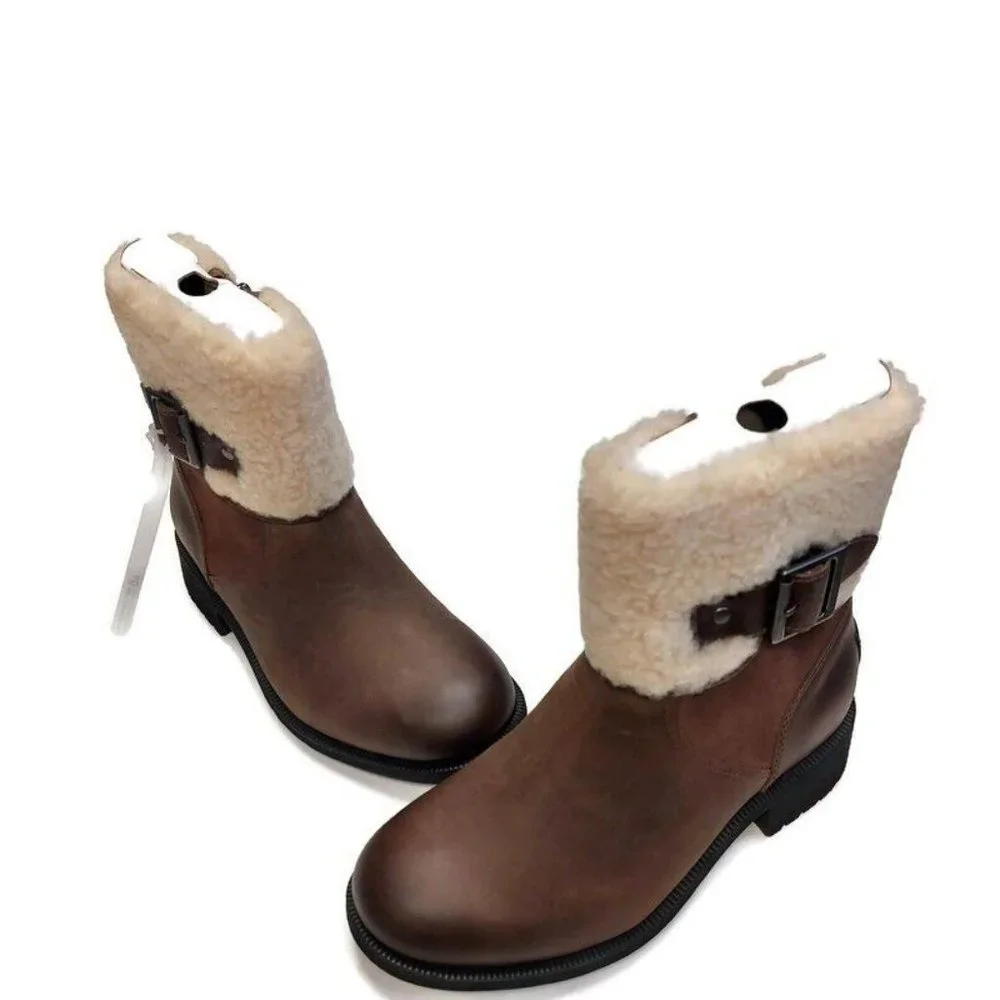 UGG Elings Fashion Waterproof Boots Womens Size 5 El Cap Brown 1112620 - Picture 4 of 8